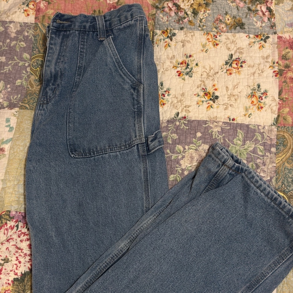 Blue Denim Carpenter Pants